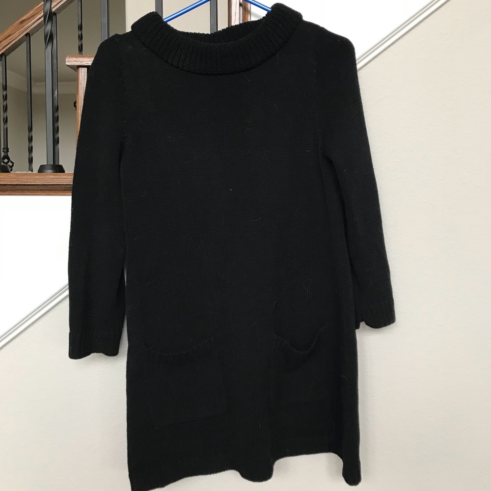 Anthro - Black Cowl Neck Tunic Sweater - S